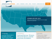 Tablet Screenshot of americanwomen.org